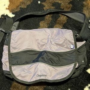 L.L Bean purple long strap messenger bag